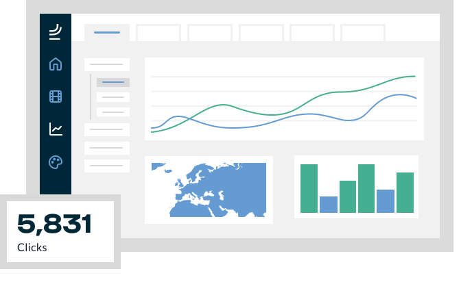 Online video analytics dashboard